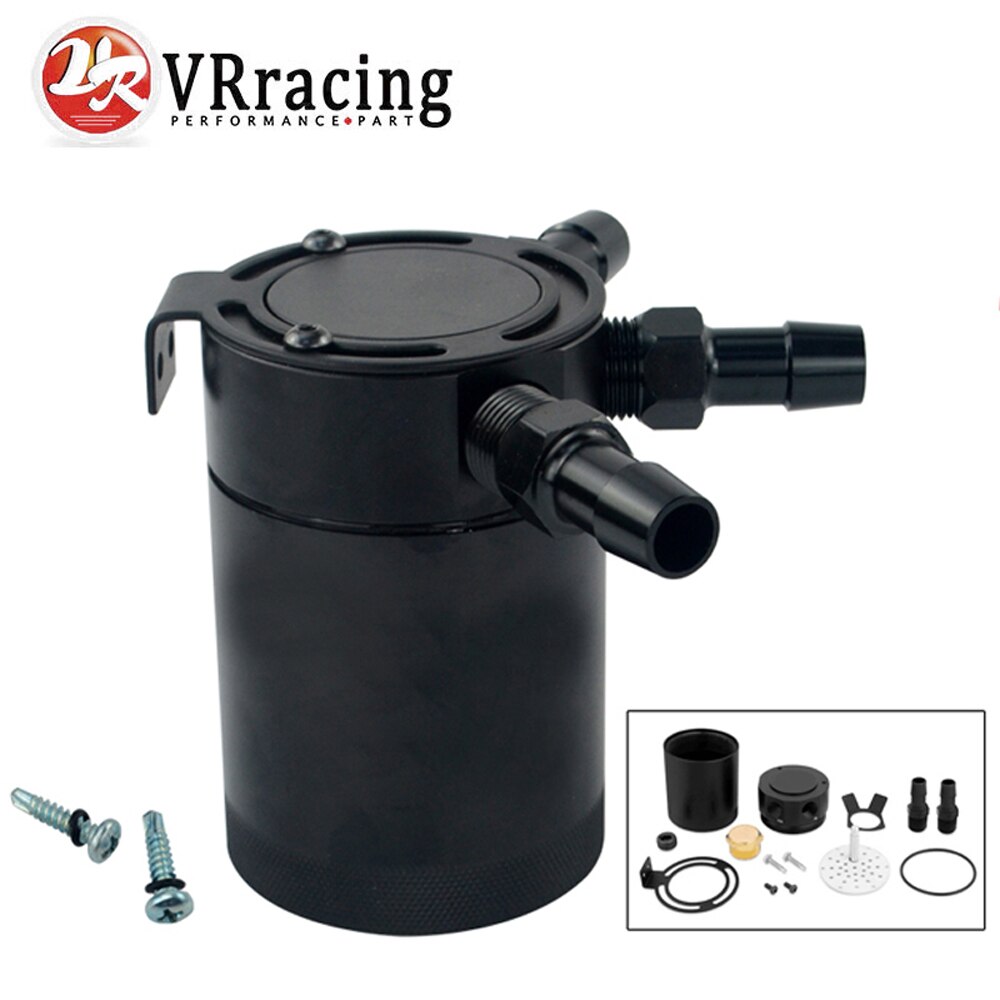 Rv RACING BAFFLED 3-PORT OIL CATCH CAN/TANK/separador de aire-aceite VR-TK66
