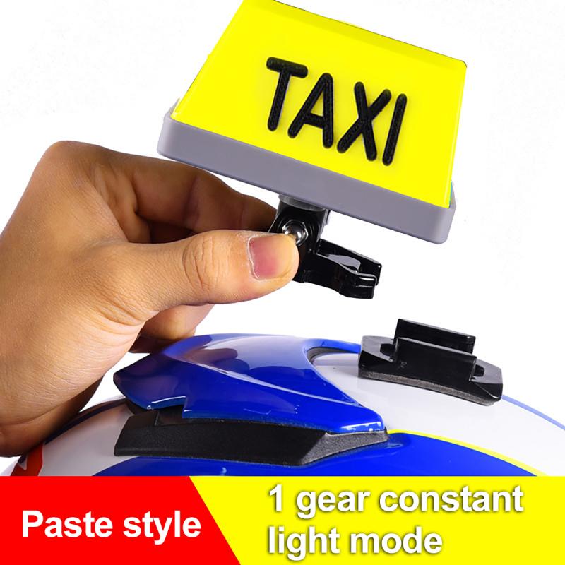 Accesorios para casco de motocicleta, luz LED para señal de TAXI, Kit de decoración con indicador recargable por USB, producto para Motocross