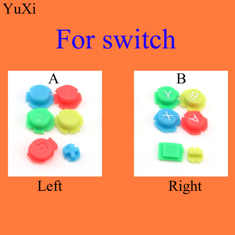 Kleurrijke ABXY Richtingen Keys Knoppen Joystick voor Nintendo Switch NS NX Controller Joy-con/Voor Vreugde Con Links rechts Controller