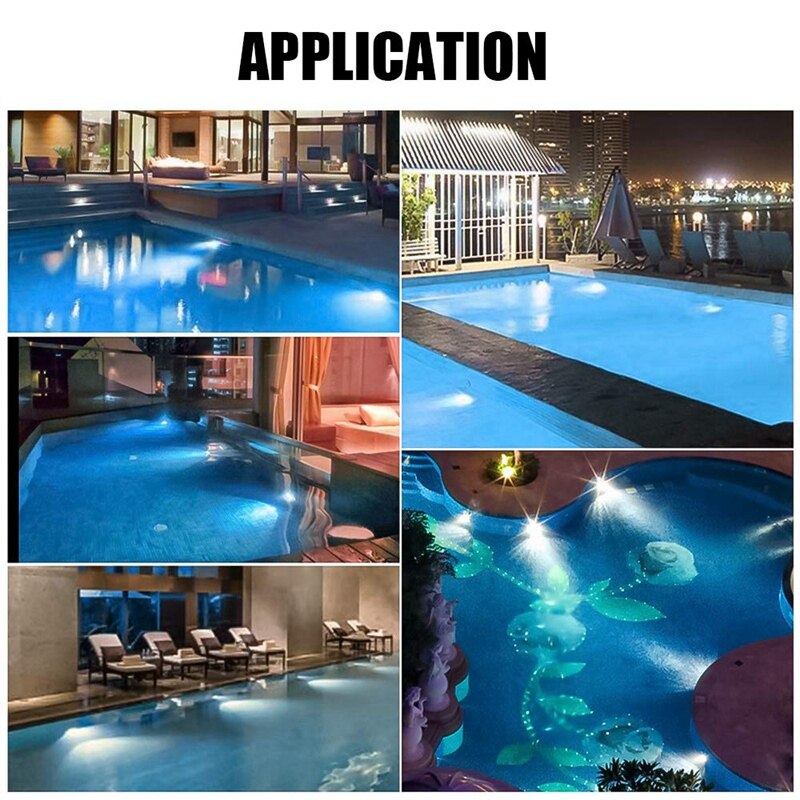 Led poolljus 12v 24w 36w smd kall vit led vattentät poolljus utomhus undervattensljus vägg pool vit party vattentät li