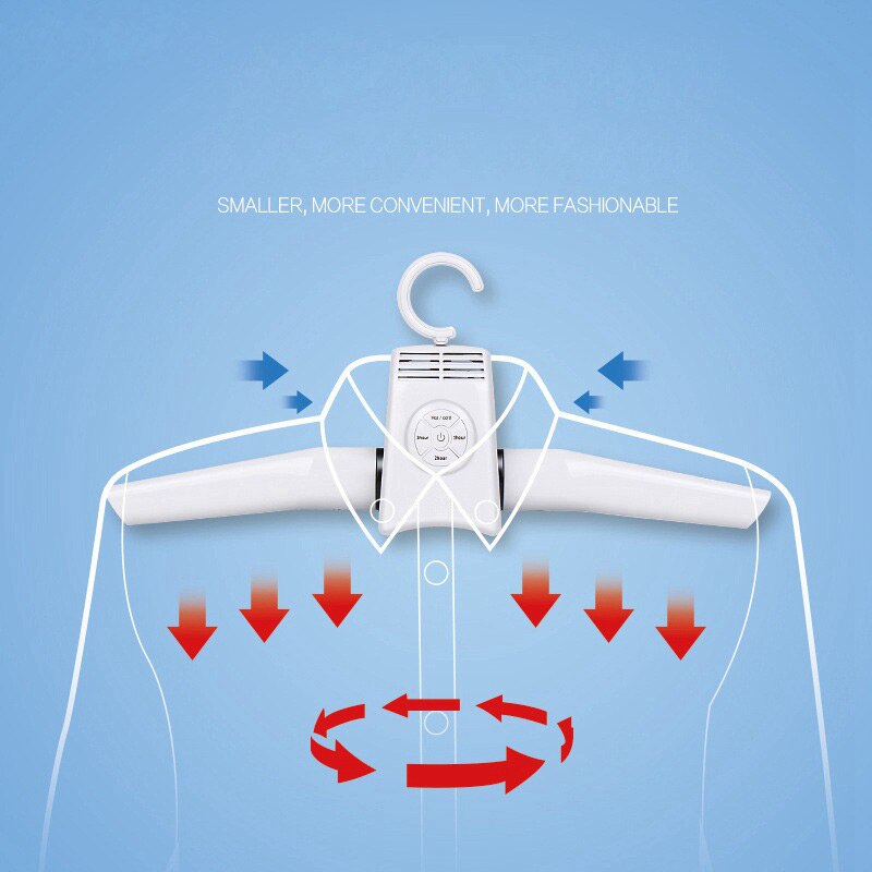 Portable Clothes Hangers Electric Laundry Dryer Smart Shoes Dryer Rack Coat Hanger for Winter Home Travel Rod Rack Hangers(EU Pl