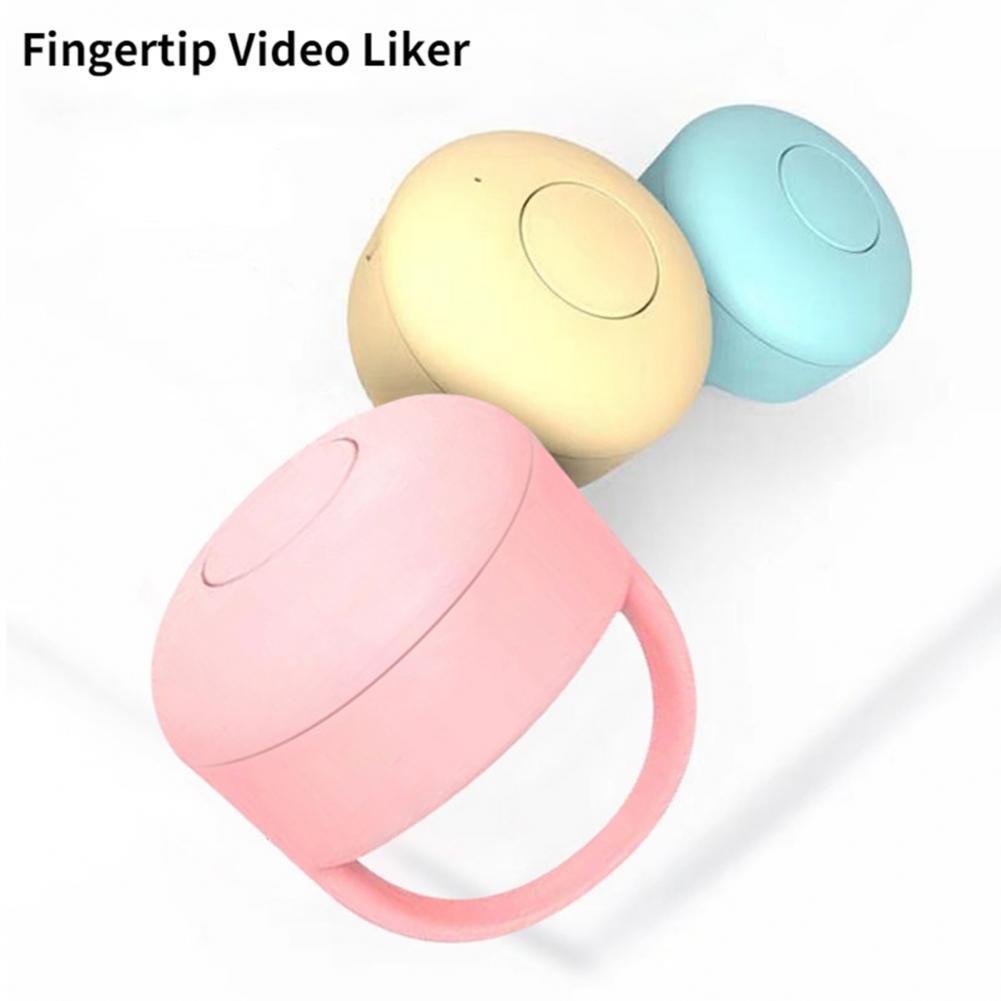 Mini-video-controller für die fingertipp-funktion, usb-ladefunktion, tragbarer bluetooth-kompatibler video-controller-ring zum ansehen von videos für ihr smartphone
