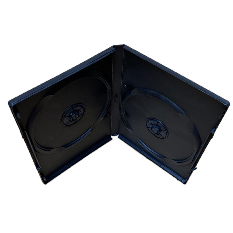 Plastic Black 14cm Thicken DVD Box Empty CD Case PP Plastic CD Case CD Case Capacity 1-2 Discs Packaging DVD Disc Storage Case