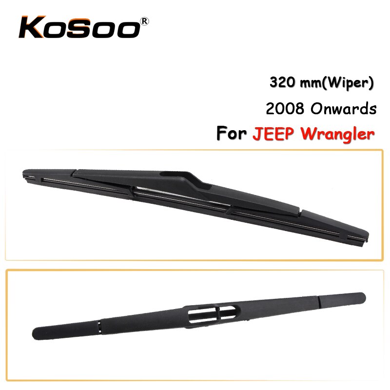 KOSOO Auto Rear Auto Wisser Voor JEEP Wrangler, 320mm Vanaf Achter Ruitenwisserbladen Arm, auto Accessoires Styling