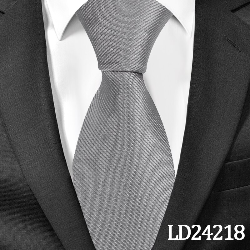 Klassiske solide slips til mænd afslappet halsslips gravatas slips corbatas 8cm brede brudgom slips til fest: Ld24218