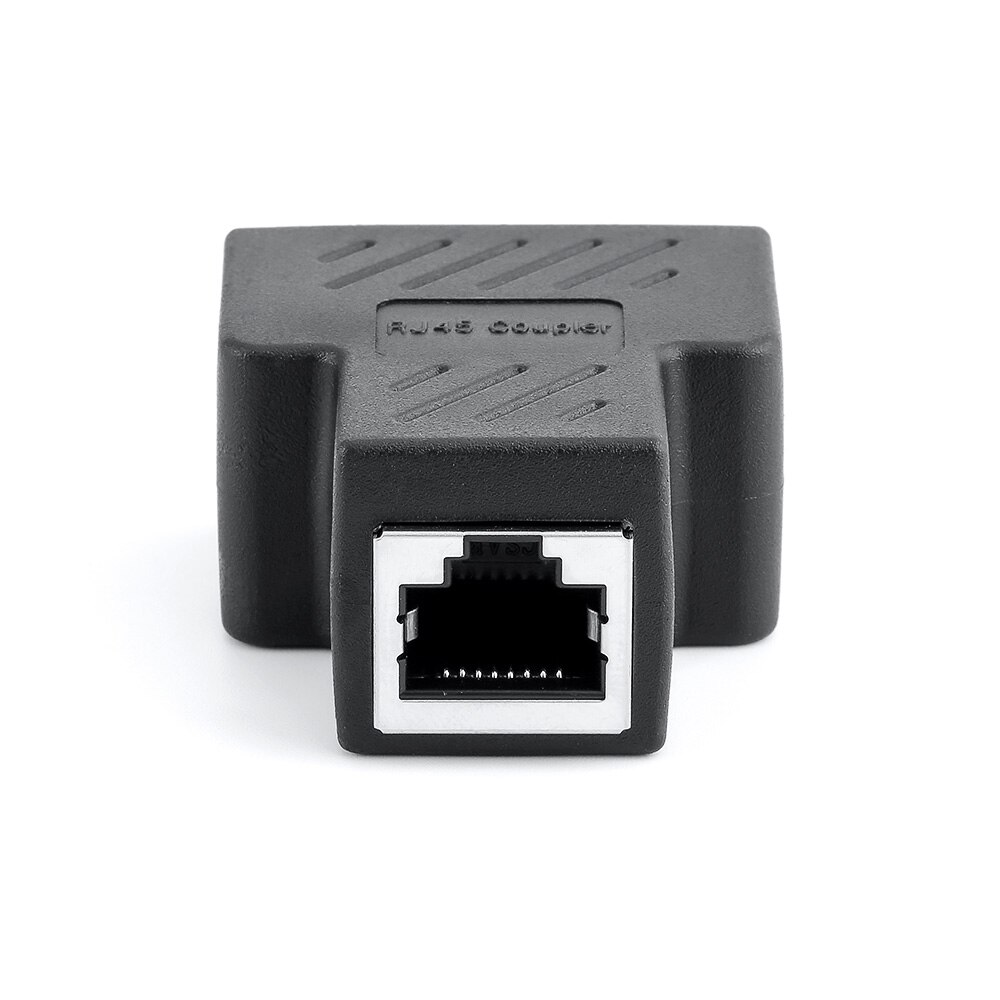 1 To 2 Ways Ethernet Cable Adapter Lan Cable Extender Splitter for Internet Cable Connection 1 Input 2 Output