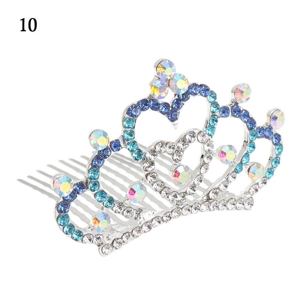Lovely Mini Tiara Crystal Rabbit Princess Crown Comb Party Costume Accessory Girls Kids Birthday Children's Headwear: 10