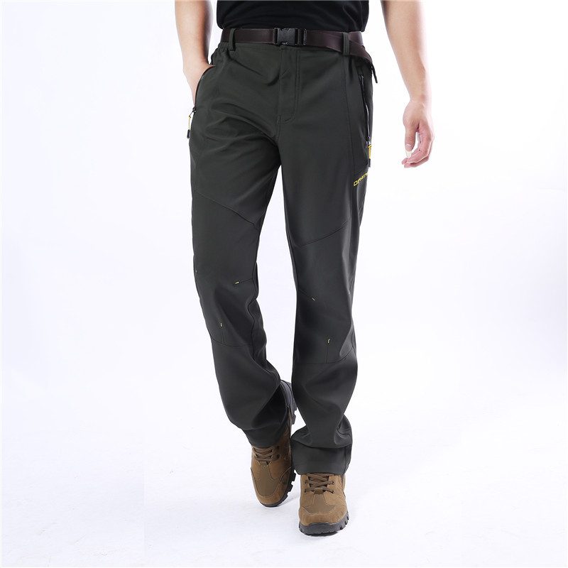 Outdoor Trousers Men's Water-Resistant Wind-Resistant Sports Breathable Soft Pants Plus-size Climbing Pants Mens