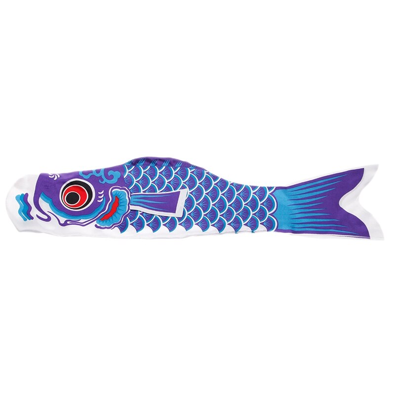 55Cm Koi Nobori Karper Wind Sokken Koinobori Kleurrijke Vis Vlag Opknoping Muur Decor: Blue