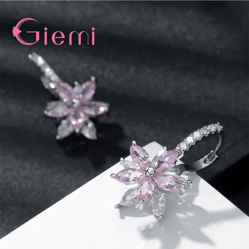 Mode Meisje Boucle Foreille Femme Romantische Stud Oorbellen Bloem Zirconia Voor Vrouwen Party Meisjes Verjaardag Oorbellen Sieraden