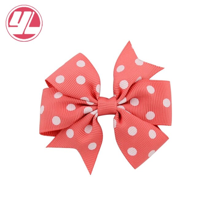 Stip 3 inch kinder grosgrain lint strikken met clip boutique strikken doe-het-zelf haaraccessoires voor babymeisjes 592: 15
