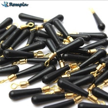 Rompin 30 stks/partij Vistuig Blok rotatie drift visdobbers accessoire bobber koper + rubber gereedschap