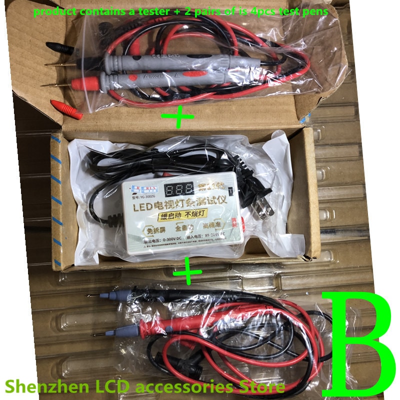 LED LCD TV Backlight Tester Meter Lamp Beads Detector Repair 0-300V Output: B     1SET