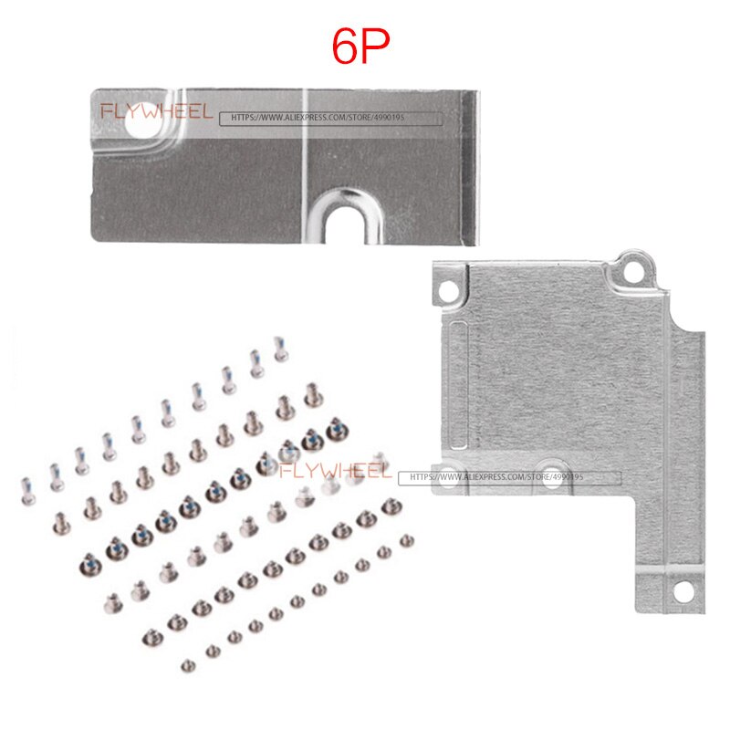 1set For iPhone 5 5S 6 6S 7 8 Plus LCD Display Metal Bracket Cover +Battery Spacer Metal Plate Holder With All Set Screws: For 6 Plus
