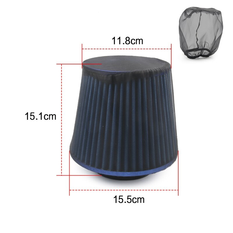 Universal Car Cone Air Filter Protective Cover Waterproof Oilproof Dustproof for High Flow Air Intake Filters