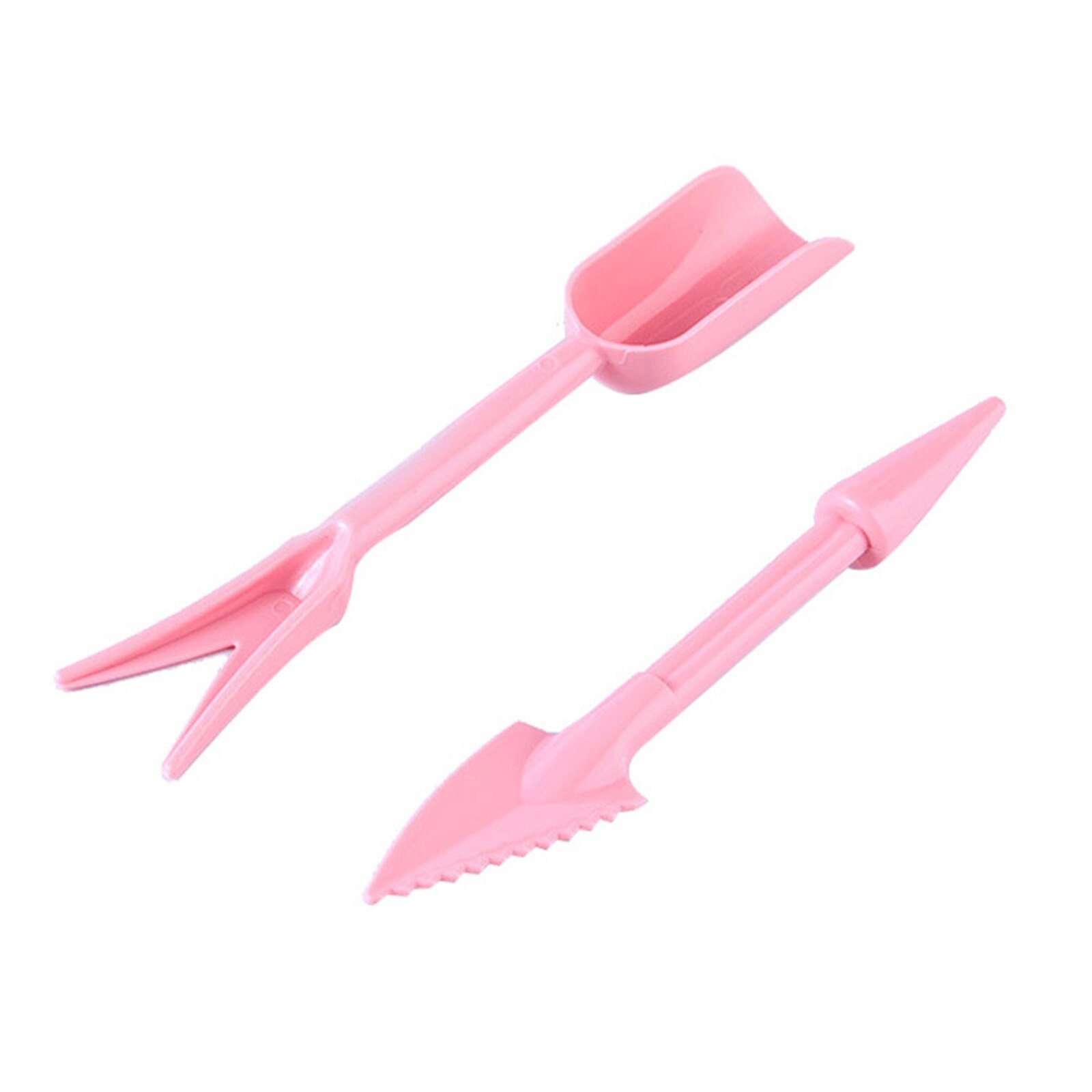 2PC Garden Small Shovel Planting Tools Transplanting Device Planters Digging Tool Seedling Garden Nursery Trays c50: B