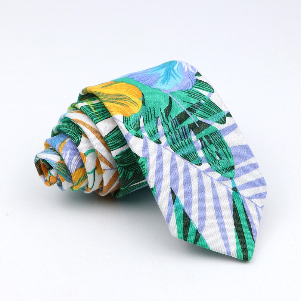 Bloemen Tie Voor Mannen Vrouwen Skinny Casual 100% Cotton Casual Bloem Skinny Hals Voor Bruiloft Suits das: 15