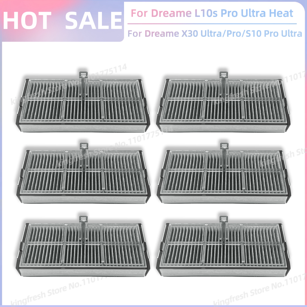 Compatible avec (Dreame L10s Pro Ultra Heat / X30 Ultra / L10s Ultra Gen 2 , Mova E30 Ultra) Pièces Rouleau principal Brosse latérale Filtre Chiffon de nettoyage Sac à poussière Accessoires: vert militaire