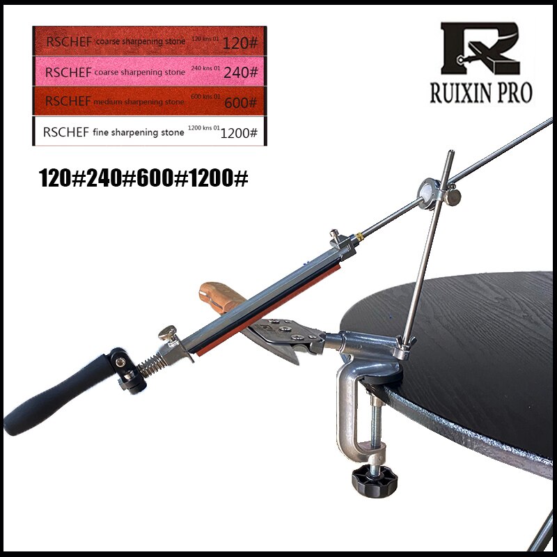 Ruixin Pro Knife Sharpener Fixed Angle Sharpener, Fixed Angle, Sharpening Tool Kitchen Knife, Scissors: J