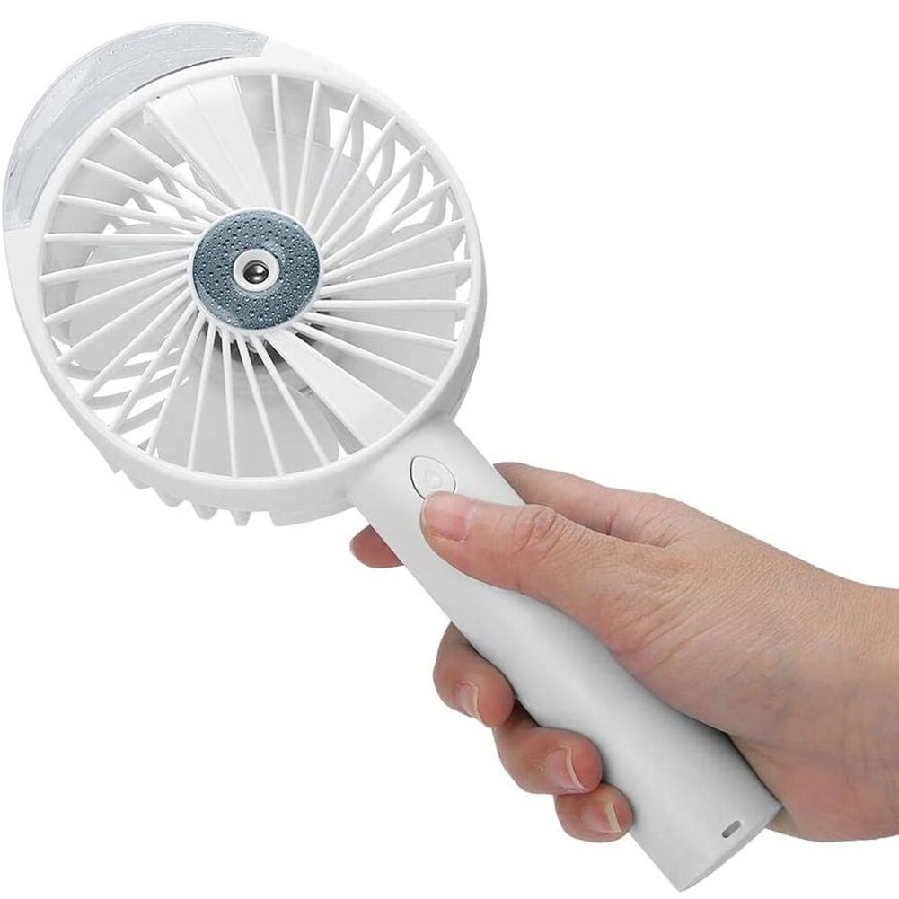 Mini Portable Handheld Water Mist Spray Cooler USB Rechargeable Cooling Fan