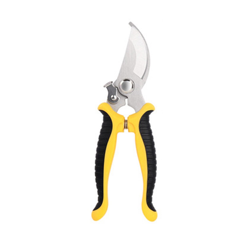 Pruner Garden Scissors Shear Sharp Bypass Pruning Shears Tree Cutter Trimmers Secateurs Hand Gardening Pruning Tool: Yellow