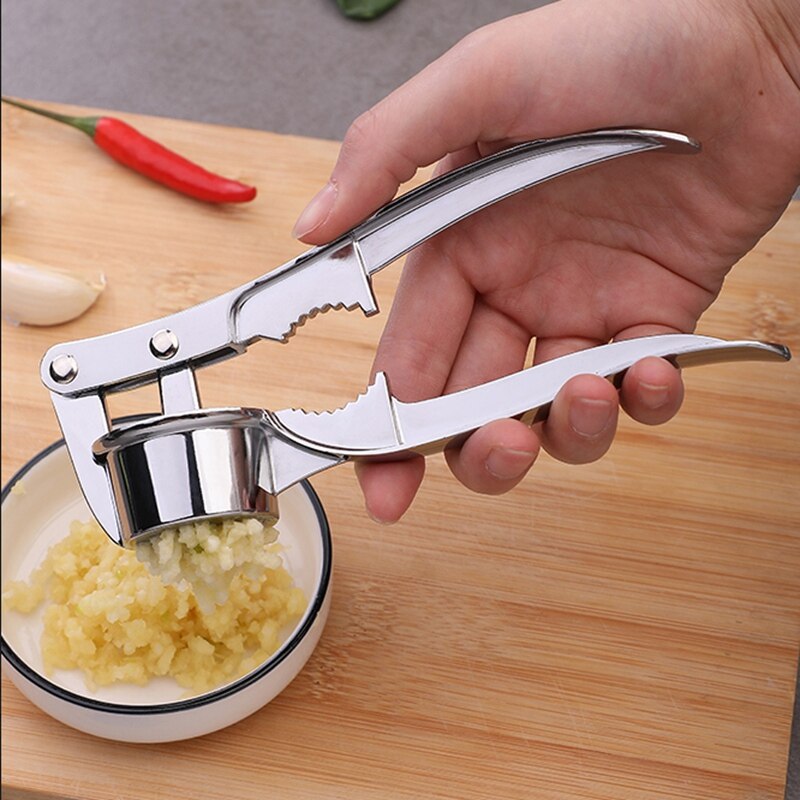 Kitchen Stainless Steel Garlic Press Crusher Home Cooking Vegetables Ginger Squeezer Masher Handheld Ginger Garlic Mincer Tools