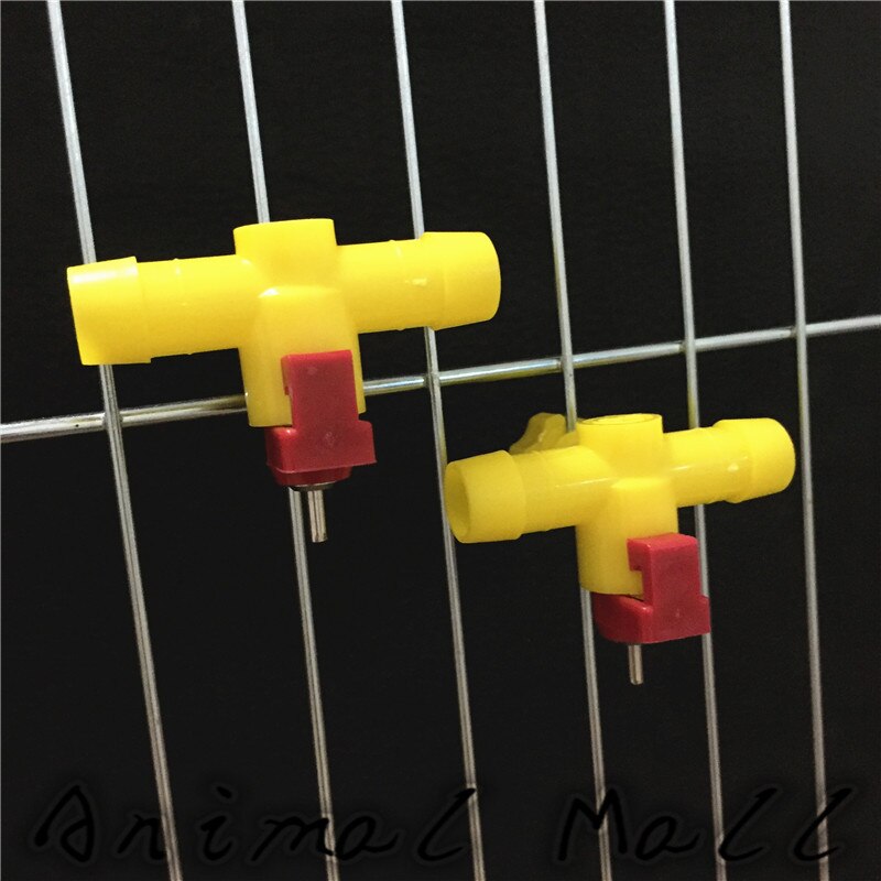 60 pcs Chicken waterer Hanging nipple drinkers 360 degree rotation drinking Quail Cages Farm Equipment