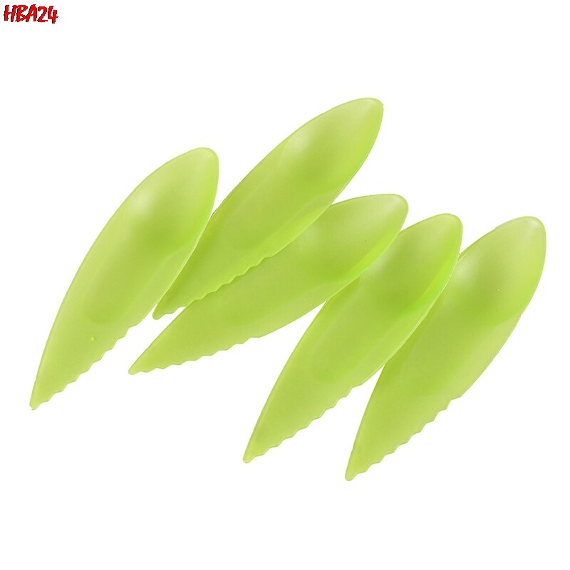 5pcs Kiwi Spoon Plastic Candy Color Kiwi Dig Scoop Vegetable Fruit Knife Slicer Peeler Cutter For Kitchen Kitchen Tools