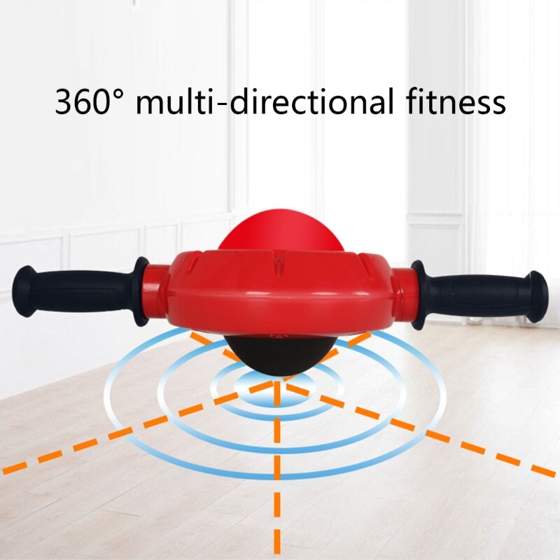 Rueda Abdominal de 360 grados, rodillo para entrenamiento muscular, equipo de Fitness, masajeador