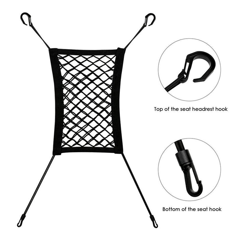 Car Pet Barrier Mesh Dog Car Safety Travel Isolation Net Vehicle Pet Car Back Seat Safety Barrier Mesh Pet Products: Default Title