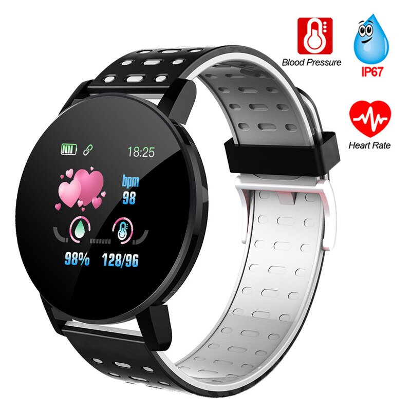 ID119 Smart Horloge Waterdicht Hartslag Slaap Monitor Mannen Fitness Horloge Gps Sport Tracker Horloges Voor Android Ios
