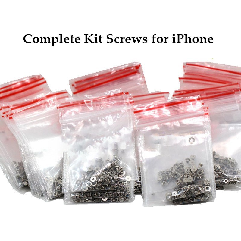 Juego completo de tornillos para iPhone 6 6s plus 5 5S 5C Kit completo de tornillos de repuesto accesorios para teléfono