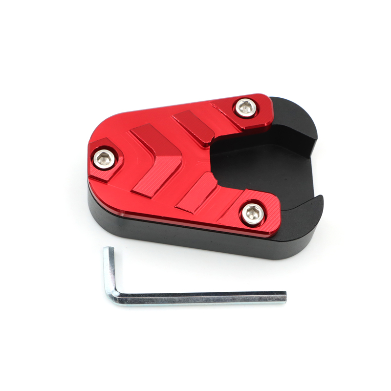 For Benda Chinchilla 500 Chinchilla500 Enlarger Extension Plate Motorcycle Kickstand Side Stand Foot Enlarge Extension Pedal: Dark Grey