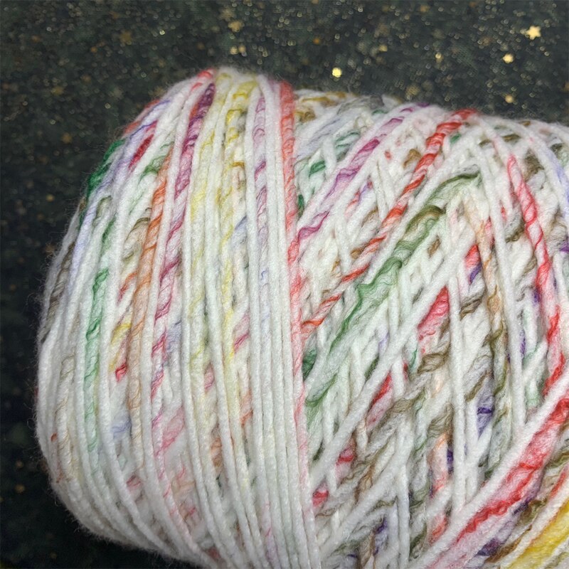500g Weiche Regenbogen Raum Farbstoff Acryl Wolle Dicken Insel Garn DIY Hand betroffen Phantasie Häkeln betroffen Weben Gewinde x3397
