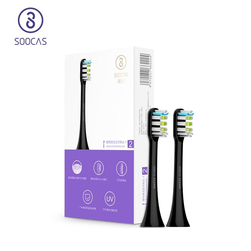 Soocas X3 X1 X5 Vervangende Opzetborstels Soocare X1 X3 Sonic Elektrische Tandenborstel Hoofd Originele Mondstuk Jets Smart Tandenborstel