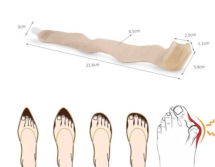 Grote Teen Hallux Valgus Riem Mouw Corrector Orthotics Voetverzorging Bone Duim Richter Correctie Pedicure Bunion Stijltang