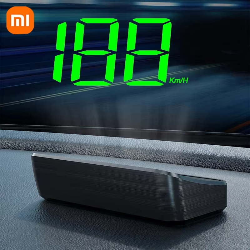 Xiaomi In-vehicle Speedometer HUD Head Up Display Digital Speed Mete GPS Compass Multifunctional Car Windshield Projector: green