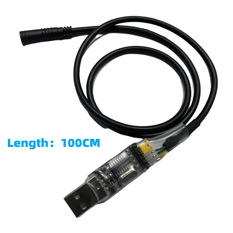 Bafang USB Programmeerkabel Elektrische Fiets Center Motor Kabel Voor 8fun/BBS01B BBS02B BBSHD Mid Drive 60 CM/100 CM: Licht Groen