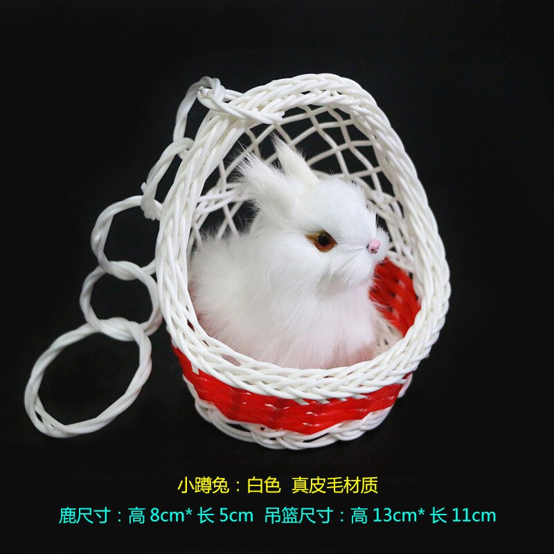 Cesta colgante con forma de gato de simulación, artesanía de juguete de felpa, juguetes blandos de para estudiantes y niños, decoración para de vacaciones, peluches de vocalización: 5