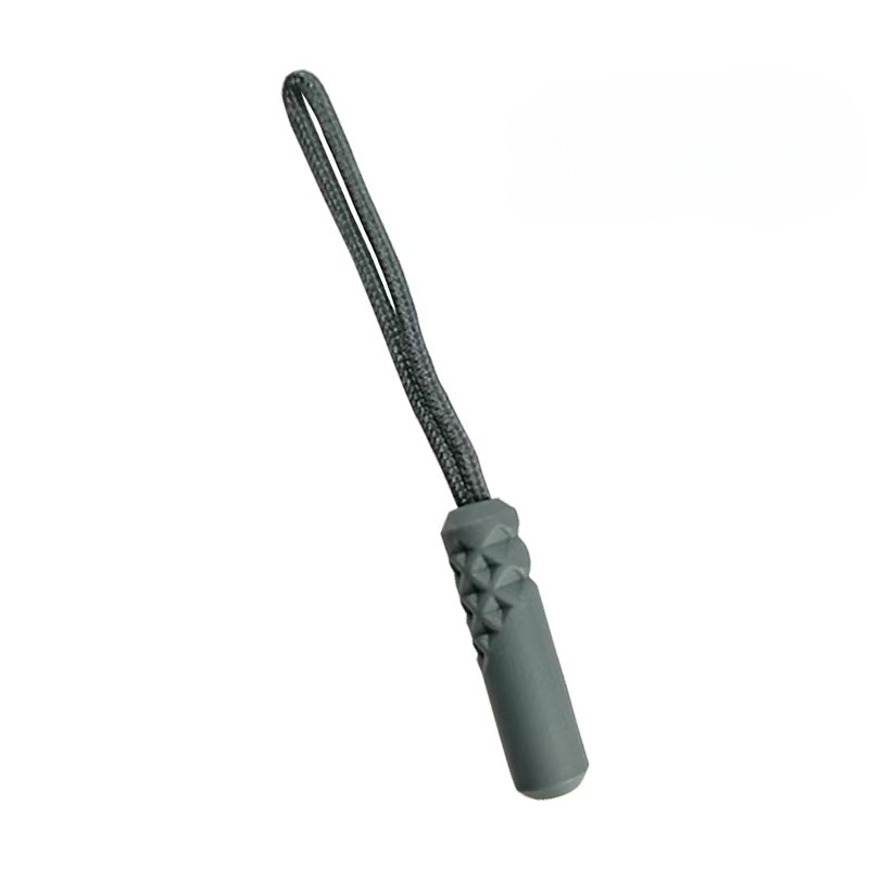 (10 uds) cabeza de tracción de cremallera de PVC cabeza de tracción de plástico cuerda de cola de escalada mochila Xiaomi con la misma cuerda de tracción de cremallera: Zinc envejecido