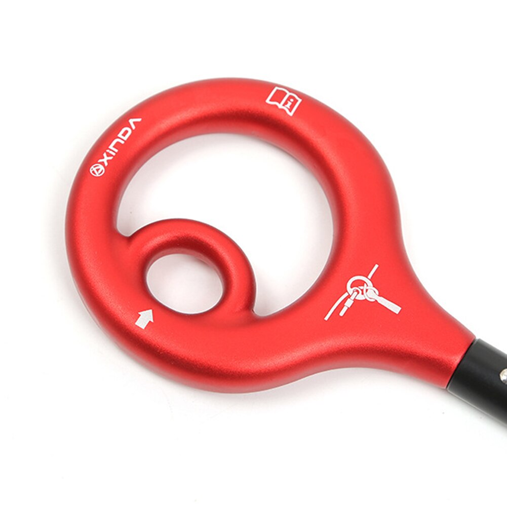 XINDA Rock Climbing 9-Ring Rigging Descender 150kg Rock Climbing Cable Descent Device Aluminum Downhill Rappelling Equipment