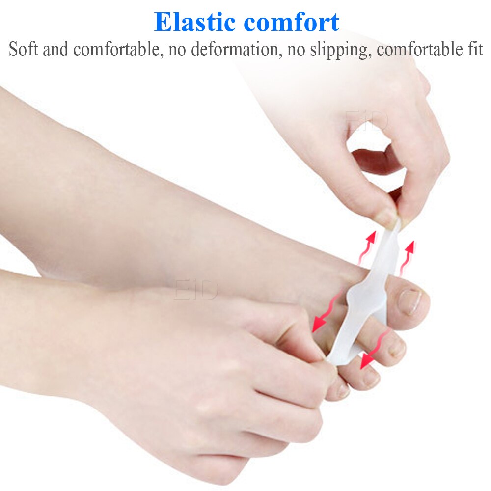 Siliconen Gel Orthese Duim Teen Hallux Valgus Teen Separator Rechtere Foot Protector Teen Tube Mouwen Pedicure Teen Insert