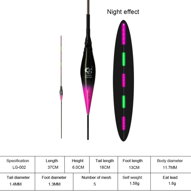 Day Night Fishing Float Waterproof Cool Light Electronic Floats Luminous Buoy Outdoor Fish Supply