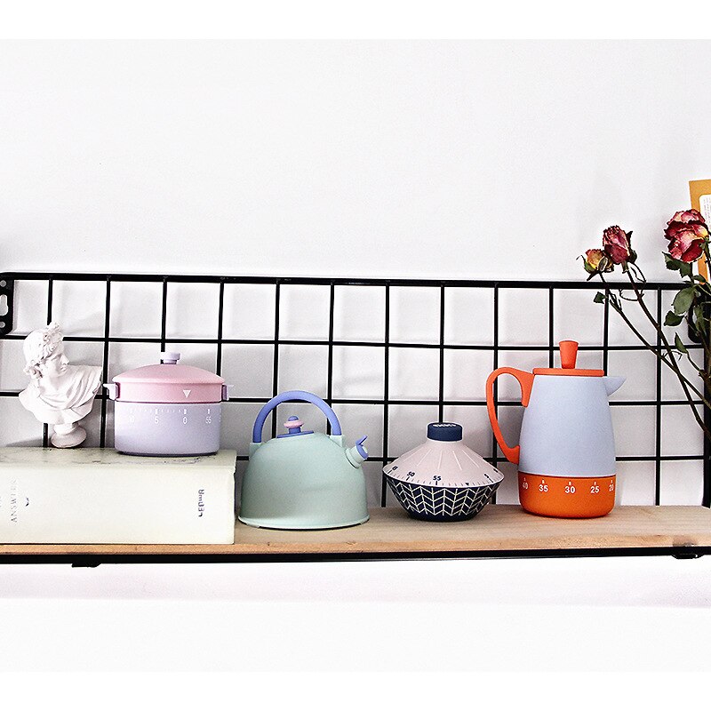 Mechnical-Kitchen Timer with Cartoons, ABS, Manual Counter, Backup Clock, Yoga, Sport, Study, Time Reminder, Restaurant Tools