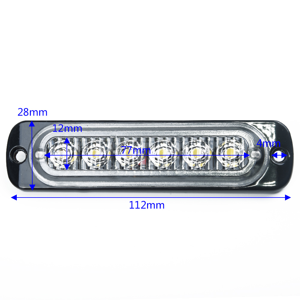 Luces LED externas para coche, lámpara de barra de trabajo para coche, camión, conducción, antiniebla, todoterreno, SUV, 4WD, foco de luz diurna, 6 LED
