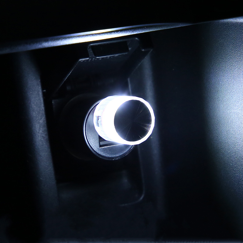 Mini luces LED USB para coche, lámpara decorativa para , modelado ambiental, portátil, Plug Play, Led Interior de coche: 3000 K de oro