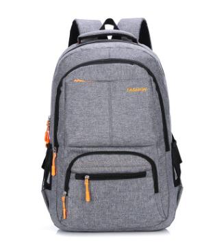 Chuwanglin male backpacks Business laptop backpack High capacity school bag Simple versatile travel bags C011502: Gray