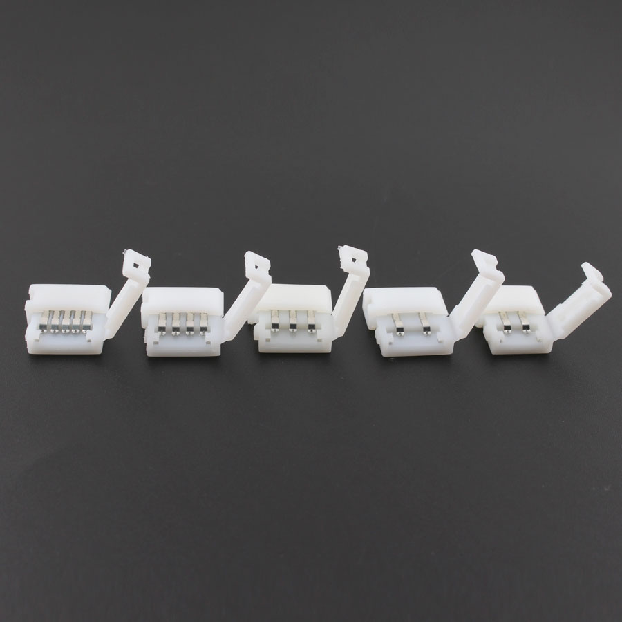 1 stk 5 stk  dc 2 3 4 5 pin stik enkelt farve rgb led strip 2 pin 3 pin 4 pin 5 pin stik til tilslutning af rgb rgbw led strip