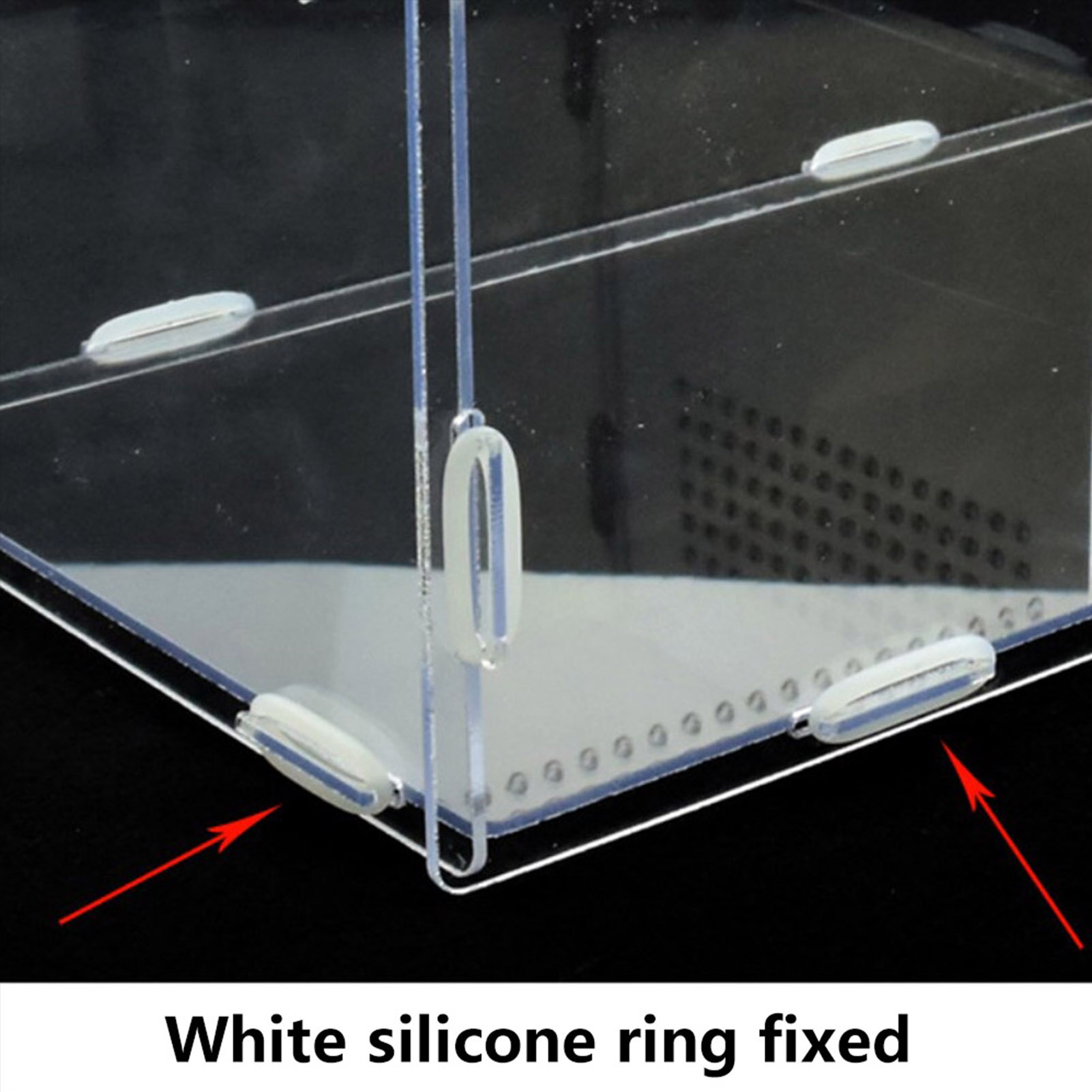 Reptile Breeding Box Breathable Transparent Feeding Box Lizard Frog Cricket Turtle Cage Hatching Container For Spider Acrylic