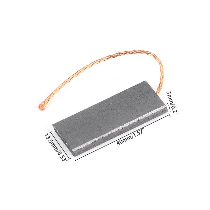 4-Pack Carbon Brushes For Siemens Coffee Machine Motor - 10.4x6x5mm Replacement Parts